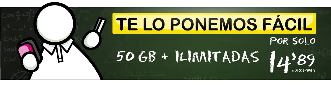 Tarifa barata de contrato 50GB y llamadas ilimitadas