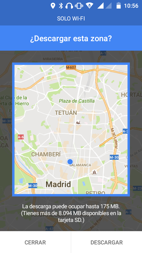 Google Maps sin conexion