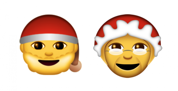 papa y mama noel emoji whatsapp